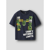 Name It Navy Blazer Nkmnels Minecraft Ss Nreg Top Box Bfu