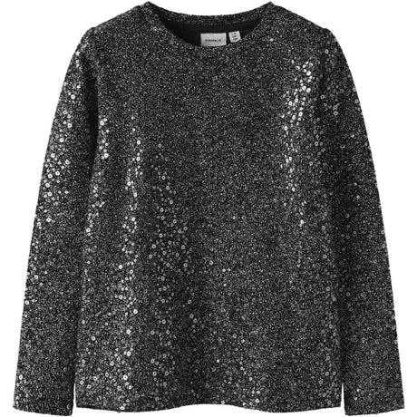 Name It Black Nkfsura Ls Top