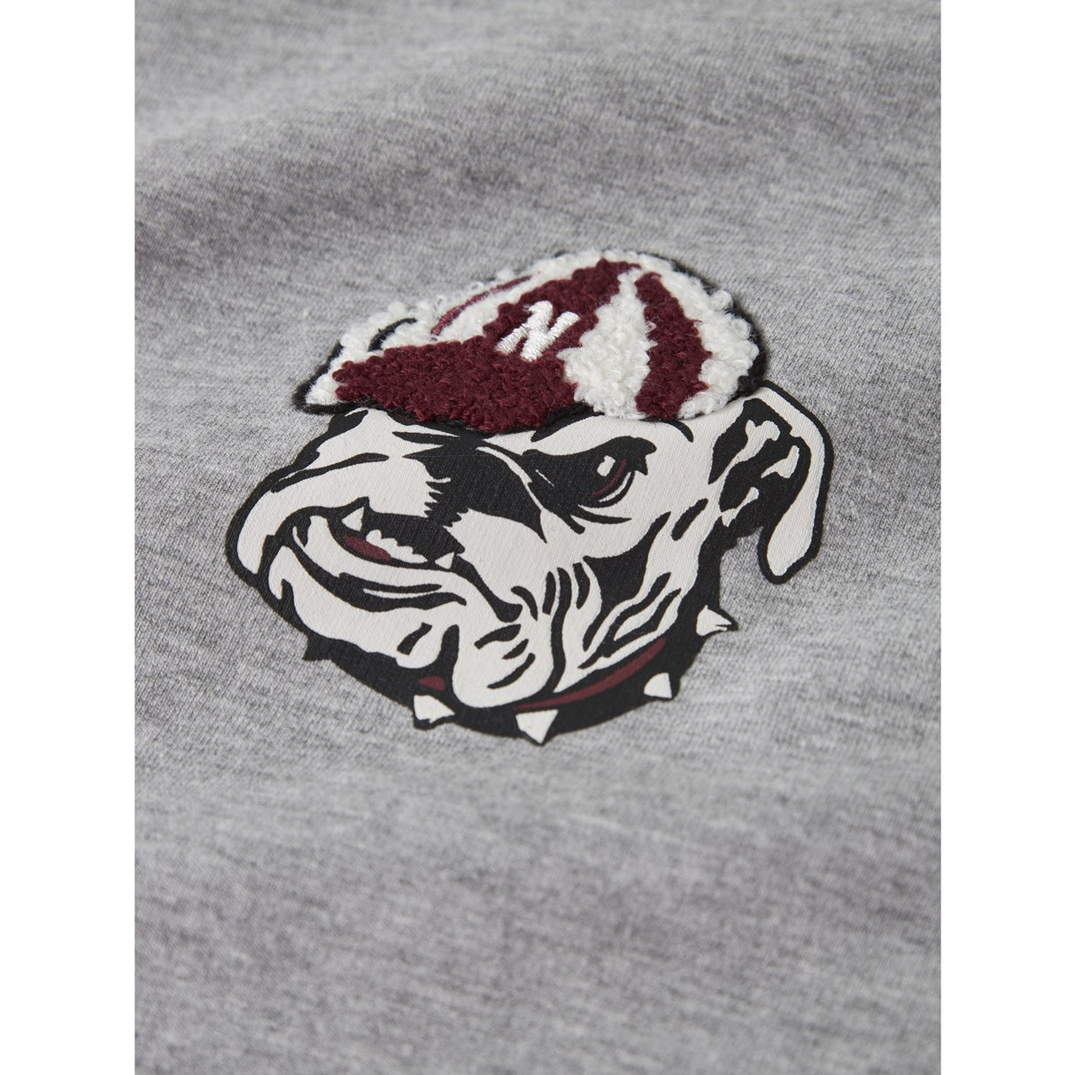 Name It Grey Melange Nkmsteven Ls Nreg Sweat Wh Bru