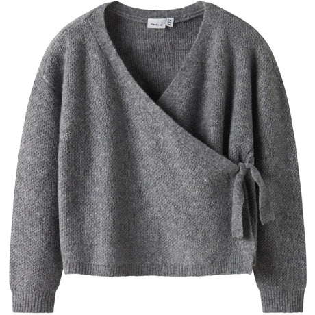 Name It Grey Melange Nkfsanie Ls Knit