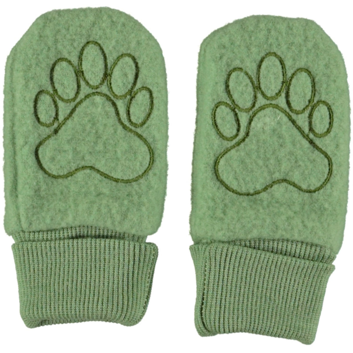 Molo Moss Green Ufo Mittens