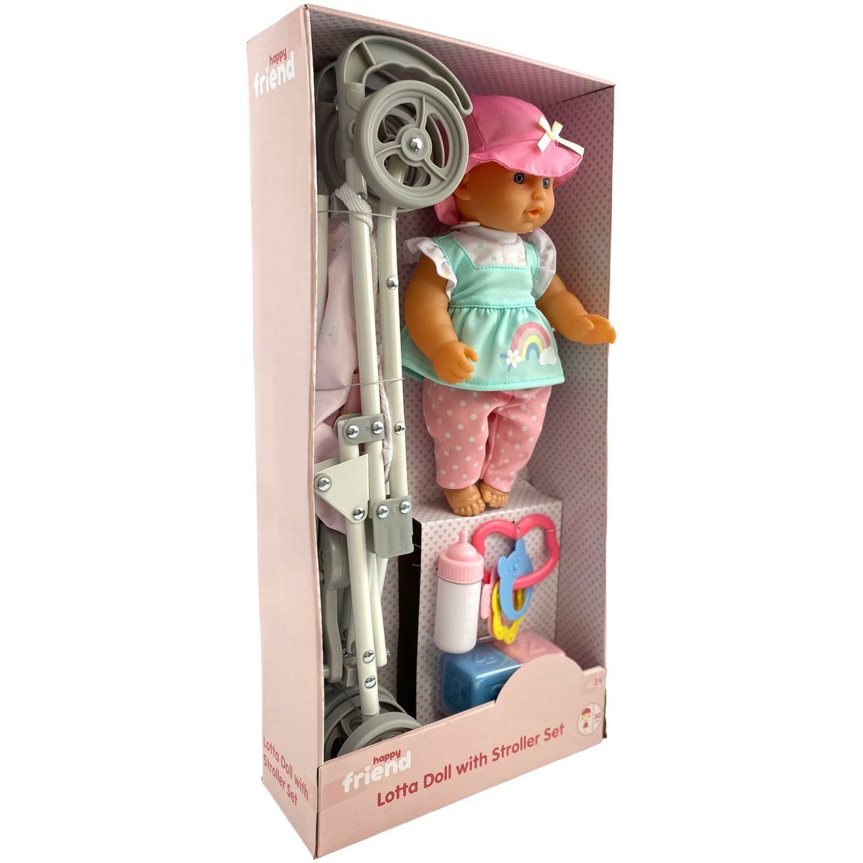 Happy Friend Lotta Doll 30 Cm With Stroller Set