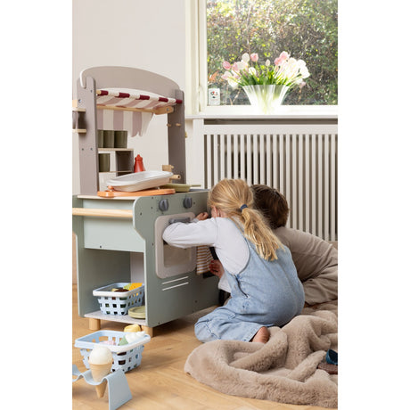 Dantoy Street Food Cart Wood 26 Pieces