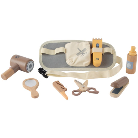 Dantoy Barber Set Wood In Gift Box 8 Pieces