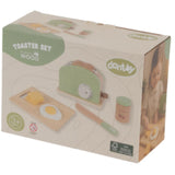 Dantoy Toaster-Set Wood In Gift Box 9 Pieces