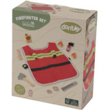 Dantoy Fireman Set Wood In Gift Box 10 Pieces