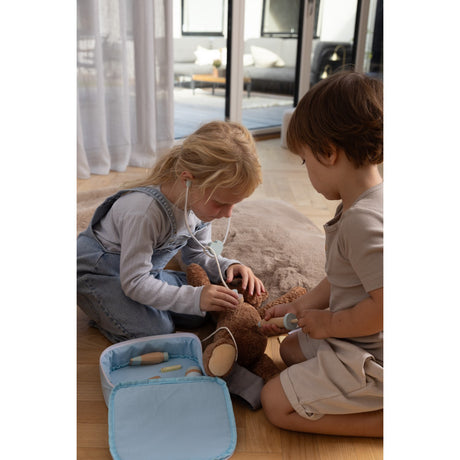 Dantoy Doctor Set Wood In Gift Box 14 Pieces