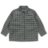 Konges Sløjd Laurel Blue Check Cara Ls Shirt GOTS
