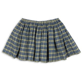 Konges Sløjd Laurel Blue Check Terre Skirt GOTS