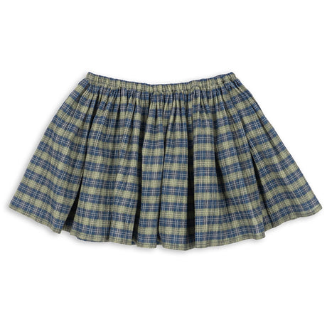 Konges Sløjd Laurel Blue Check Terre Skirt GOTS