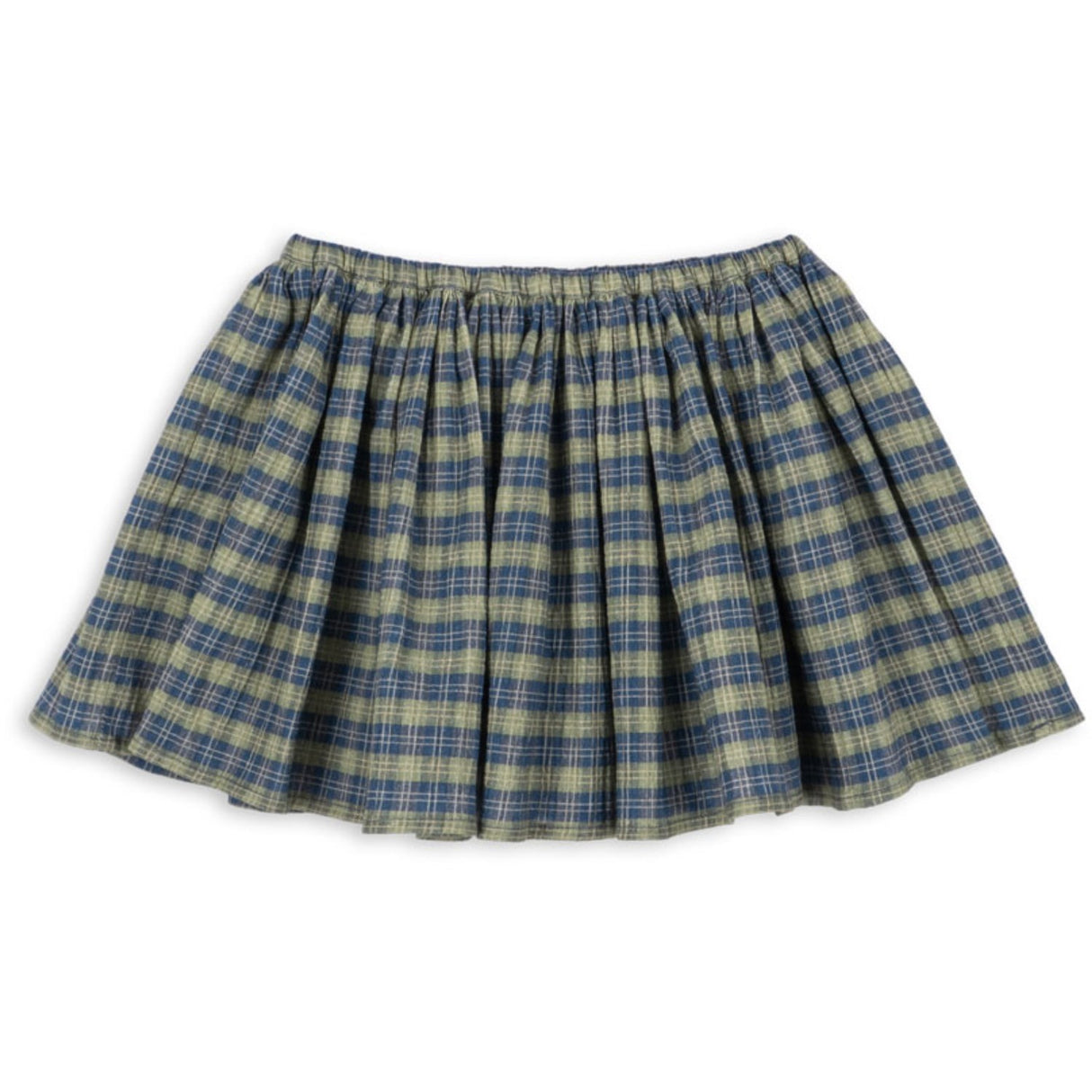 Konges Sløjd Laurel Blue Check Terre Skirt GOTS