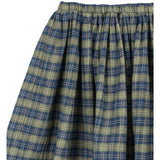 Konges Sløjd Laurel Blue Check Terre Skirt GOTS