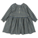Konges Sløjd Laurel Blue Check Terre Dress GOTS
