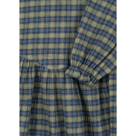 Konges Sløjd Laurel Blue Check Terre Dress GOTS