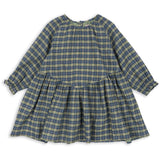 Konges Sløjd Laurel Blue Check Terre Dress GOTS