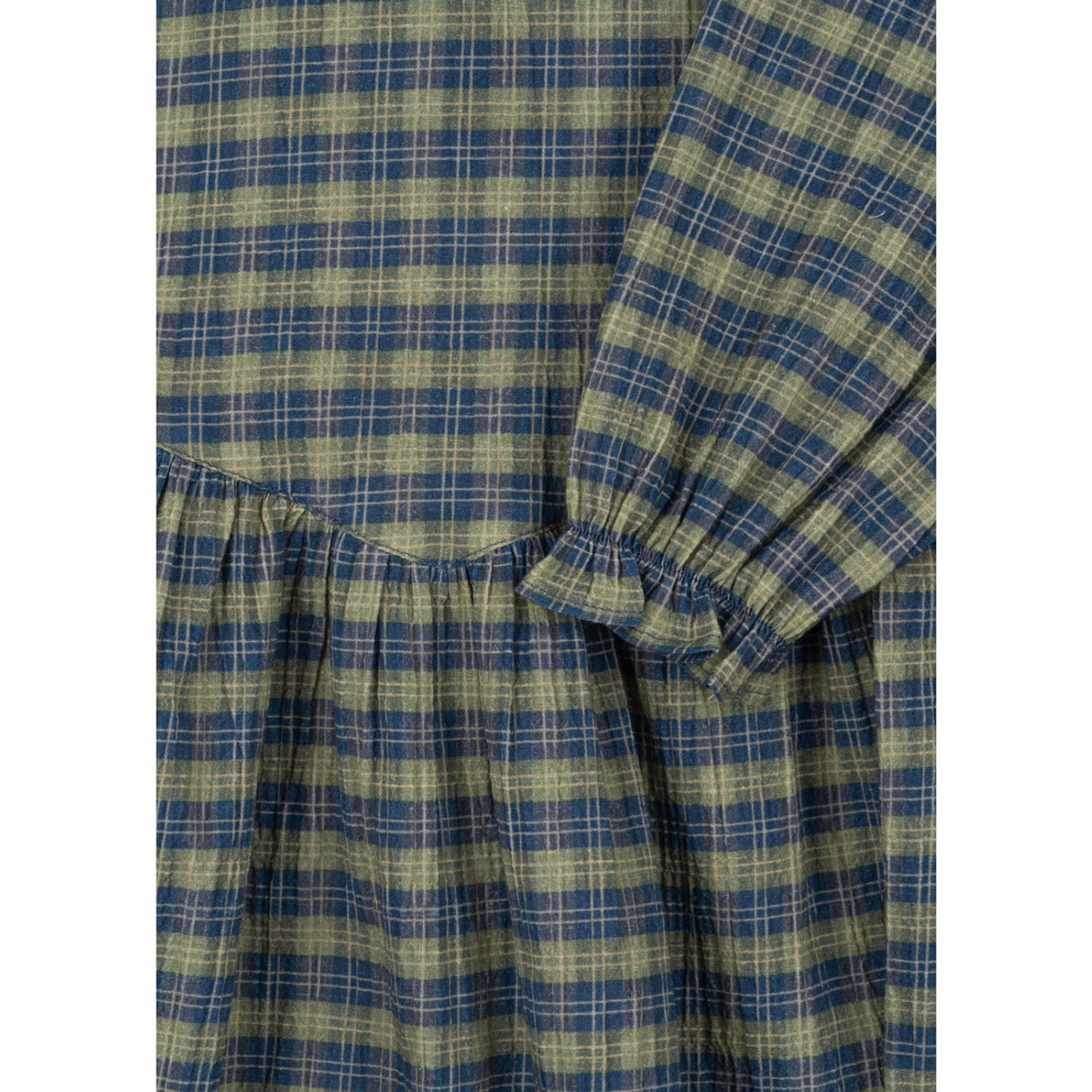 Konges Sløjd Laurel Blue Check Terre Dress GOTS