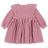 Konges Sløjd Sangria/Butter Check Kim Dress GOTS