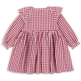 Konges Sløjd Sangria/Butter Check Kim Dress GOTS