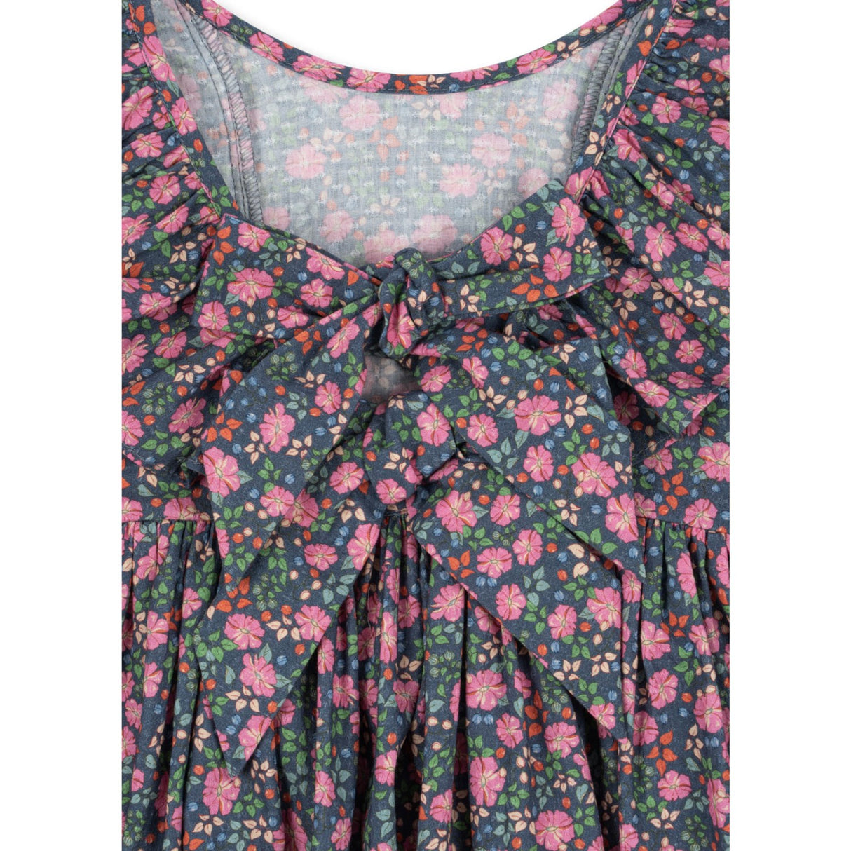 Konges Sløjd Kyoto Cianna Ls Bow Dress GOTS