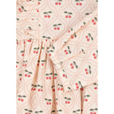 Konges Sløjd Cherry Pink Motif Cianna Ls Bow Dress GOTS