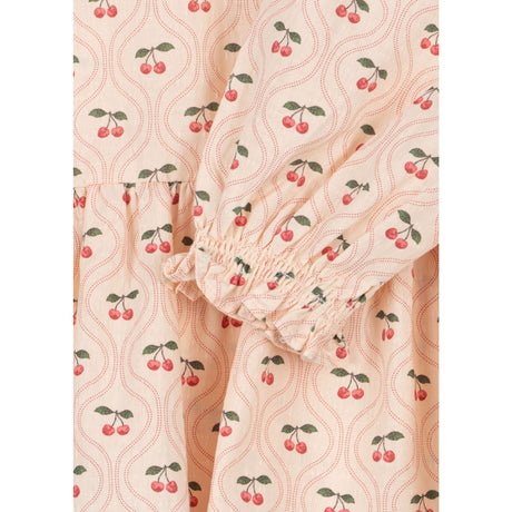 Konges Sløjd Cherry Pink Motif Cianna Blouse GOTS