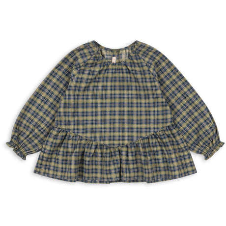 Konges Sløjd Laurel Blue Check Terre Blouse GOTS