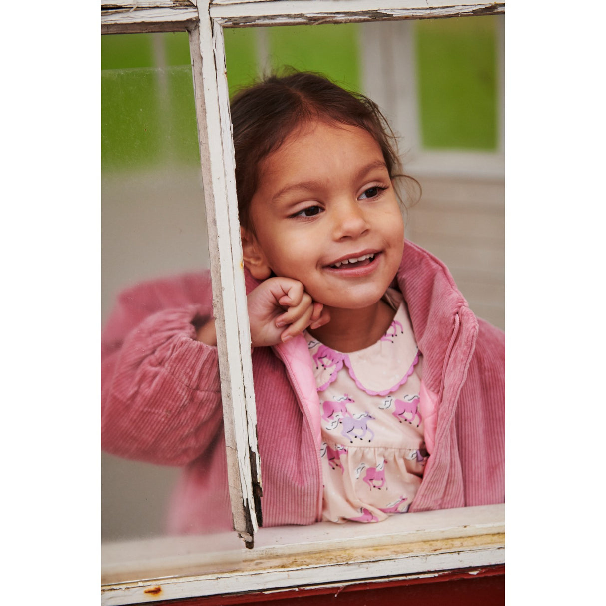 COPENHAGEN COLORS Rose Comb. Corduroy Bumper Jacket