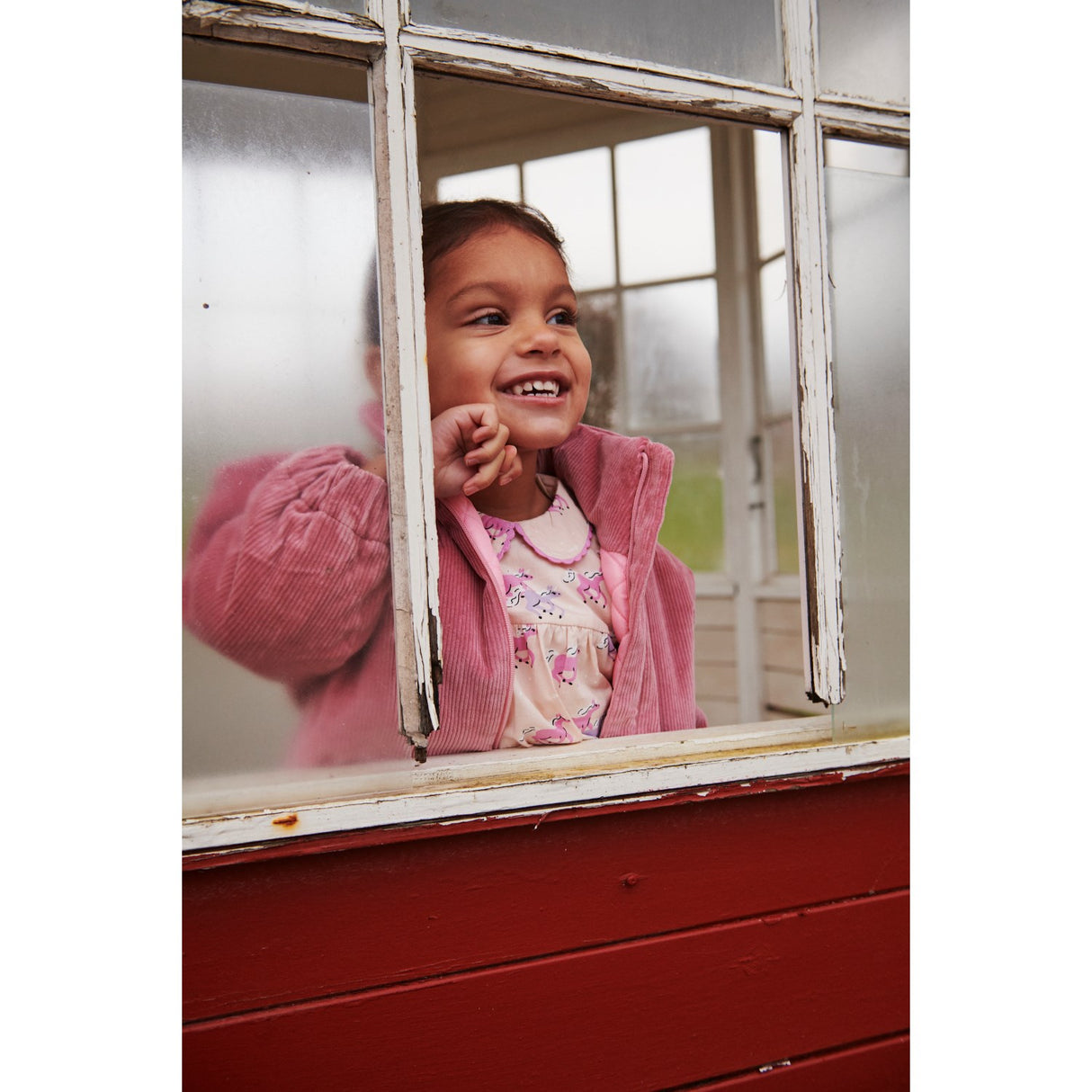 COPENHAGEN COLORS Rose Comb. Corduroy Bumper Jacket