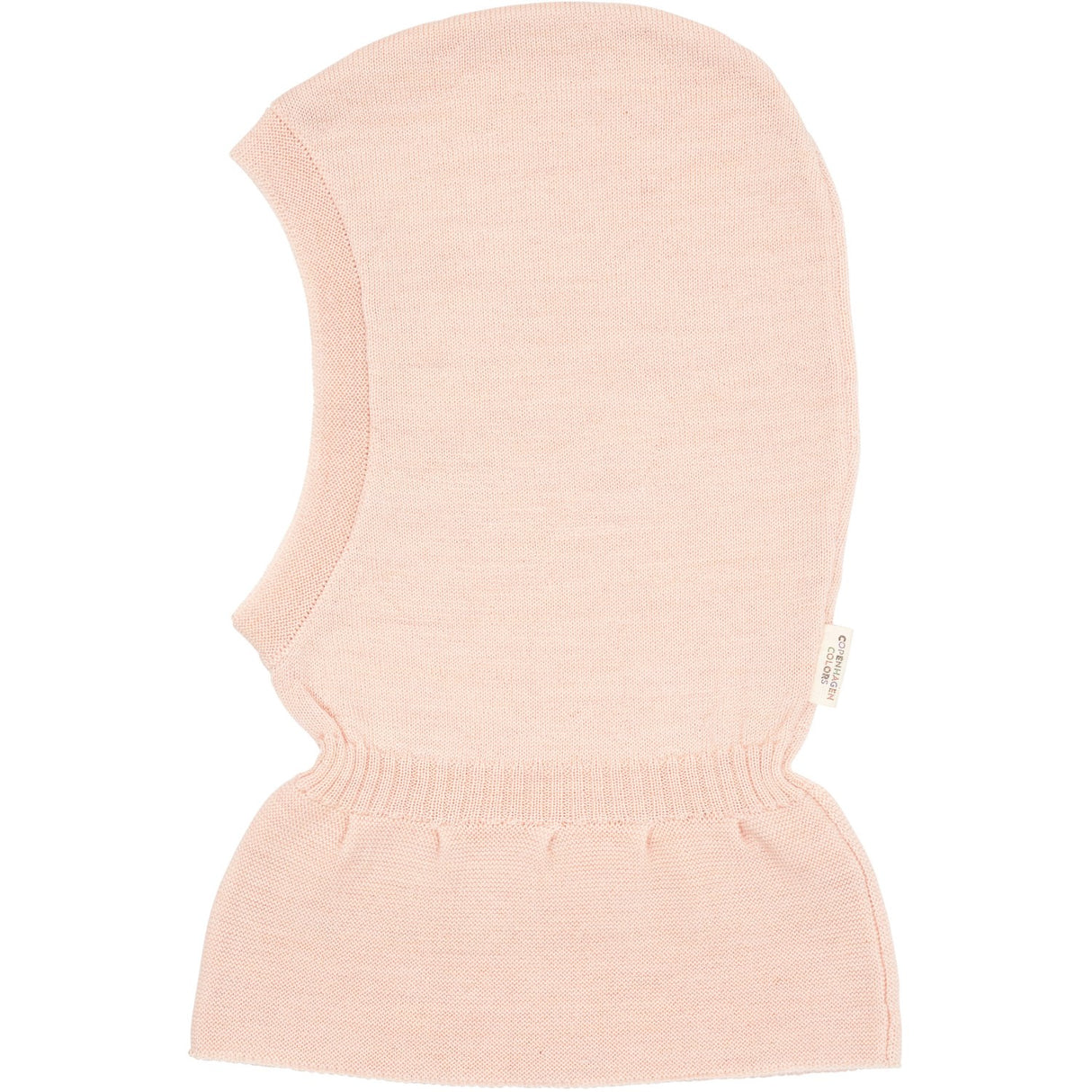 COPENHAGEN COLORS Soft Pink Lt. Knitted Merino Balaclava With Frill