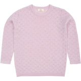 COPENHAGEN COLORS Lavender Merino Classic Pointelle Blouse