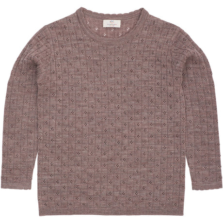 COPENHAGEN COLORS Natural Merino Classic Pointelle Blouse