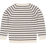 COPENHAGEN COLORS Cream/Dk.Brown/Dusty Blue Combi Merino Classic Rib Blouse