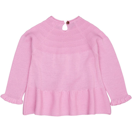 COPENHAGEN COLORS Syringa Merino Knit Blouse With Frill