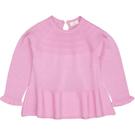 COPENHAGEN COLORS Syringa Merino Knit Blouse With Frill