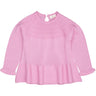 COPENHAGEN COLORS Syringa Merino Knit Blouse With Frill