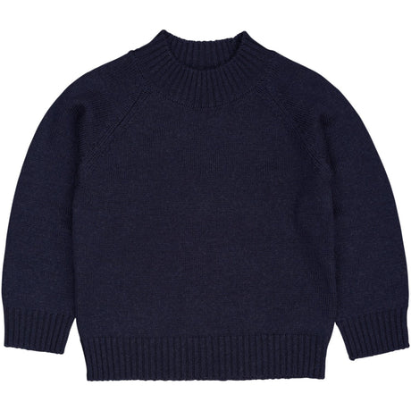 COPENHAGEN COLORS Navy Pull Over W Turtle Neck