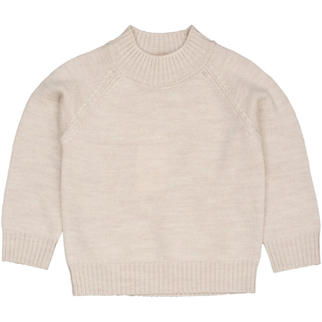 COPENHAGEN COLORS Pale Cream Mel. Pull Over W Turtle Neck