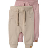 Name It Pure Cashmere Pack W. Deauville Mauve Nbntakki 2P Sweat Pants Noos