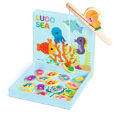 Djeco Wooden Apprenticeship Games, Ludo Sea 4 Games