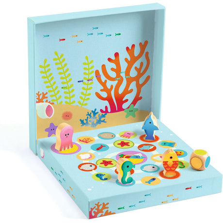 Djeco Wooden Apprenticeship Games, Ludo Sea 4 Games