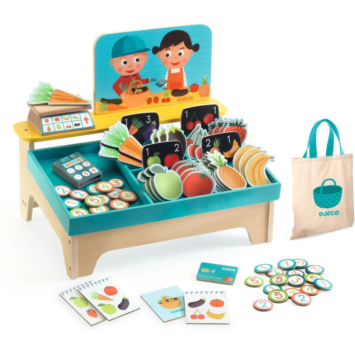 Djeco Léa & Milo, small market stall