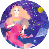 Djeco Silhouette Jigsaw Puzzle, Ella the Mermaid - 36 pieces