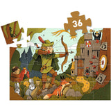 Djeco Silhouette Jigsaw Puzzle, Robin Hood - 36 Pieces