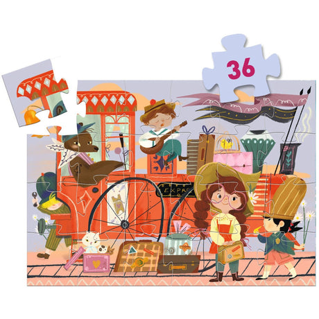 Djeco Silhouette Jigsaw Puzzle, Mia's Journey - 36 Pieces