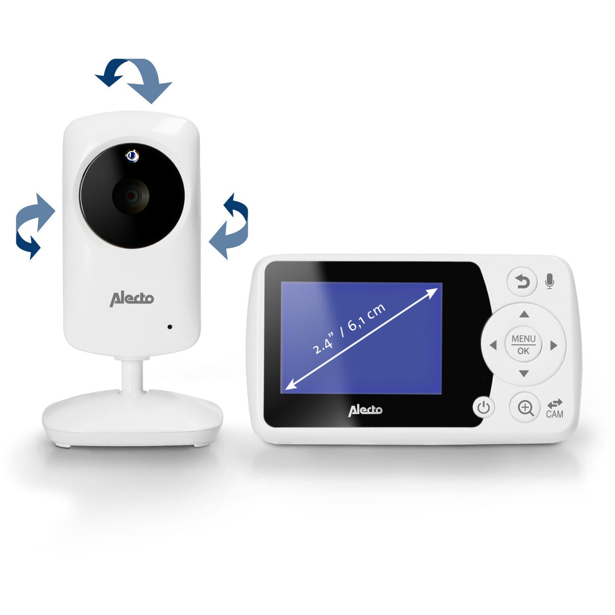 Alecto Video Baby Monitor With 2,4 Inch Color Display