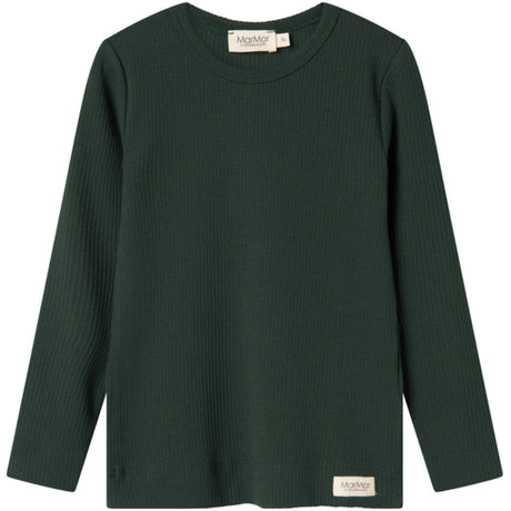 MarMar Modal Dark Leaf Plain Tee LS