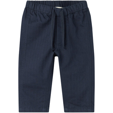 MarMar Herringbone Twill Pilot Navy Polle Pants