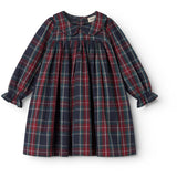 MarMar Check Pilot Navy Check Dulla B LS Dress