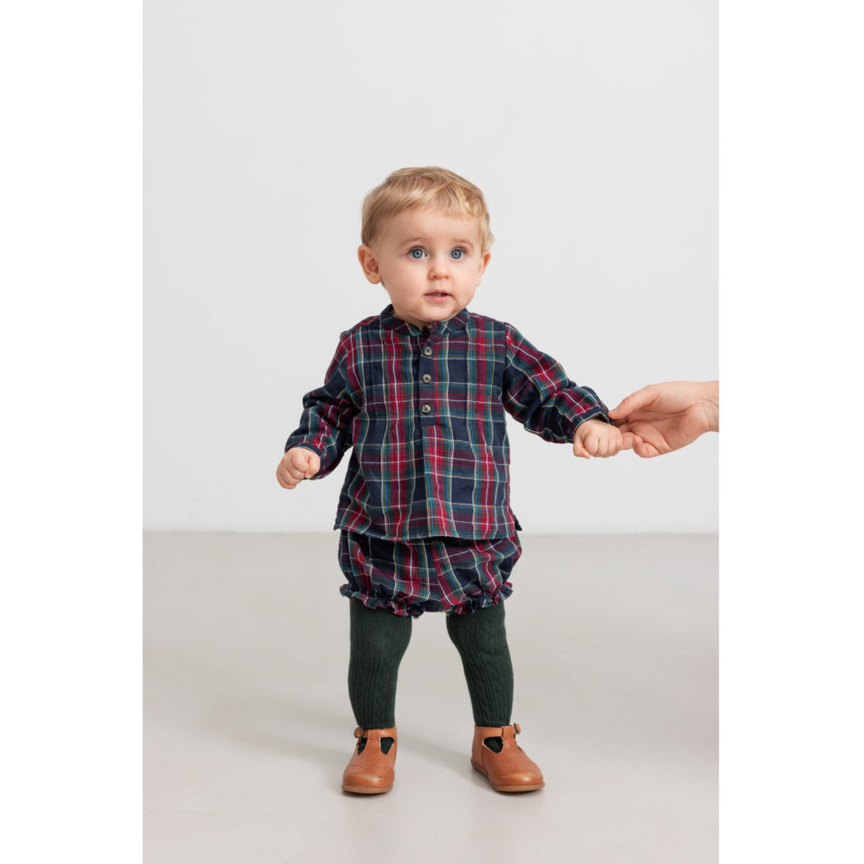 MarMar Check Pilot Navy Check Totoro Shirt