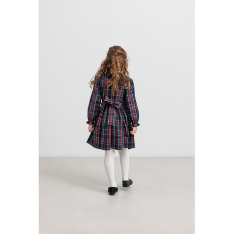 MarMar Check Pilot Navy Check Delice Dress